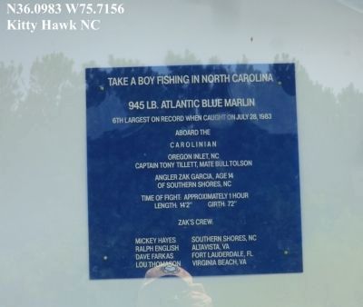 Take a Boy Fishing in North Carolina Marker image. Click for full size.