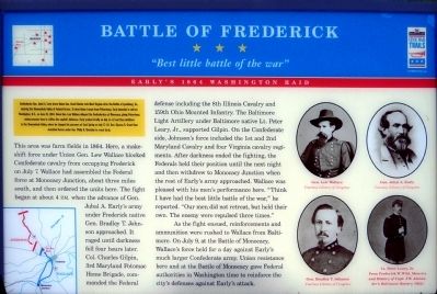 Battle of Frederick Marker. Click for full size. Battle of Frederick Marker image. Click for full size.