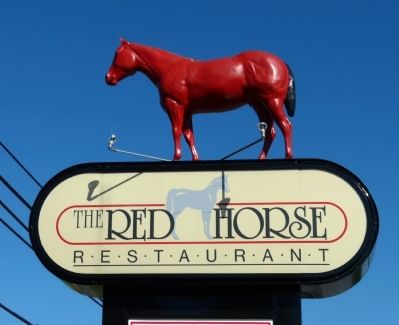 Red Horse Restaurant Sign image. Click for full size.