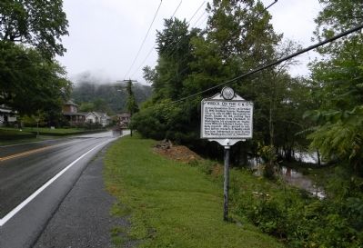 Wide view of the Wreck on the C&O Marker. Click for full size. Wide view of the Wreck on the C&O Marker image. Click for full size.