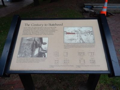 The Century to Statehood Marker. Click for full size. The Century to Statehood Marker image. Click for full size.