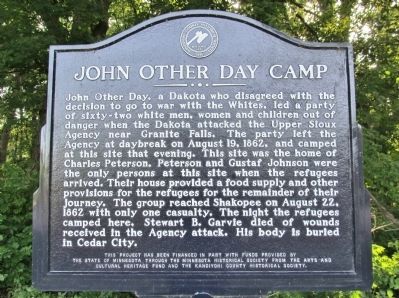 John Other Day Camp Marker image. Click for full size.