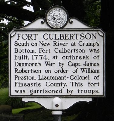 Fort Culbertson Marker. Click for full size. Fort Culbertson Marker image. Click for full size.