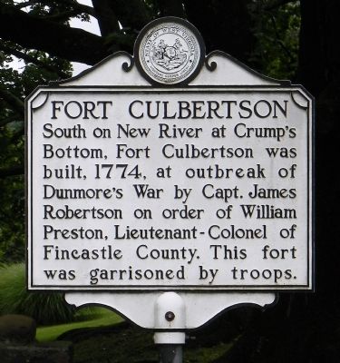 Fort Culbertson Marker image. Click for full size.