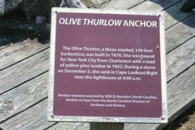 Olive Thurlow Anchor Marker image. Click for full size.