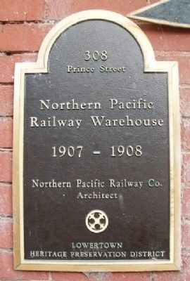 Northern Pacific Railway Warehouse Marker image. Click for full size.