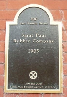 Saint Paul Rubber Company Marker image. Click for full size.