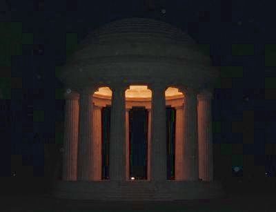 District of Columbia War Memorial at night image. Click for full size.