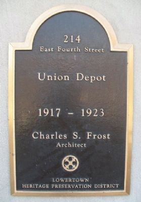 Union Depot Marker. Click for full size. Union Depot Marker image. Click for full size.
