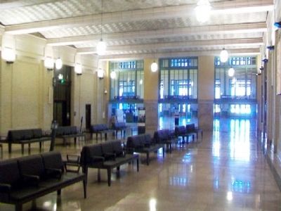 Hallway between Main Concourse and Waiting Room at Union Depot. Click for full size. Hallway between Main Concourse and Waiting Room at Union Depot image. Click for full size.