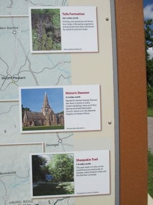 Connellsville Marker - Right Detail. Click for full size. Connellsville Marker - Right Detail image. Click for full size.