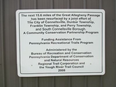Sign on Utility Building Adjacent to Marker image. Click for full size.