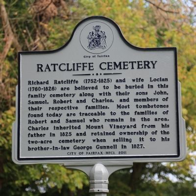 Ratcliffe Cemetery Marker image. Click for full size.