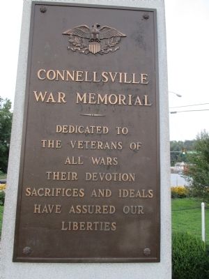 Connellsville War Memorial Marker image. Click for full size.