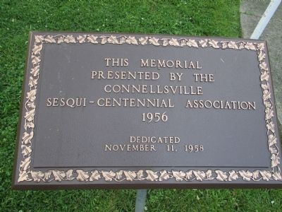 Connellsville War Memorial Marker Dedication image. Click for full size.