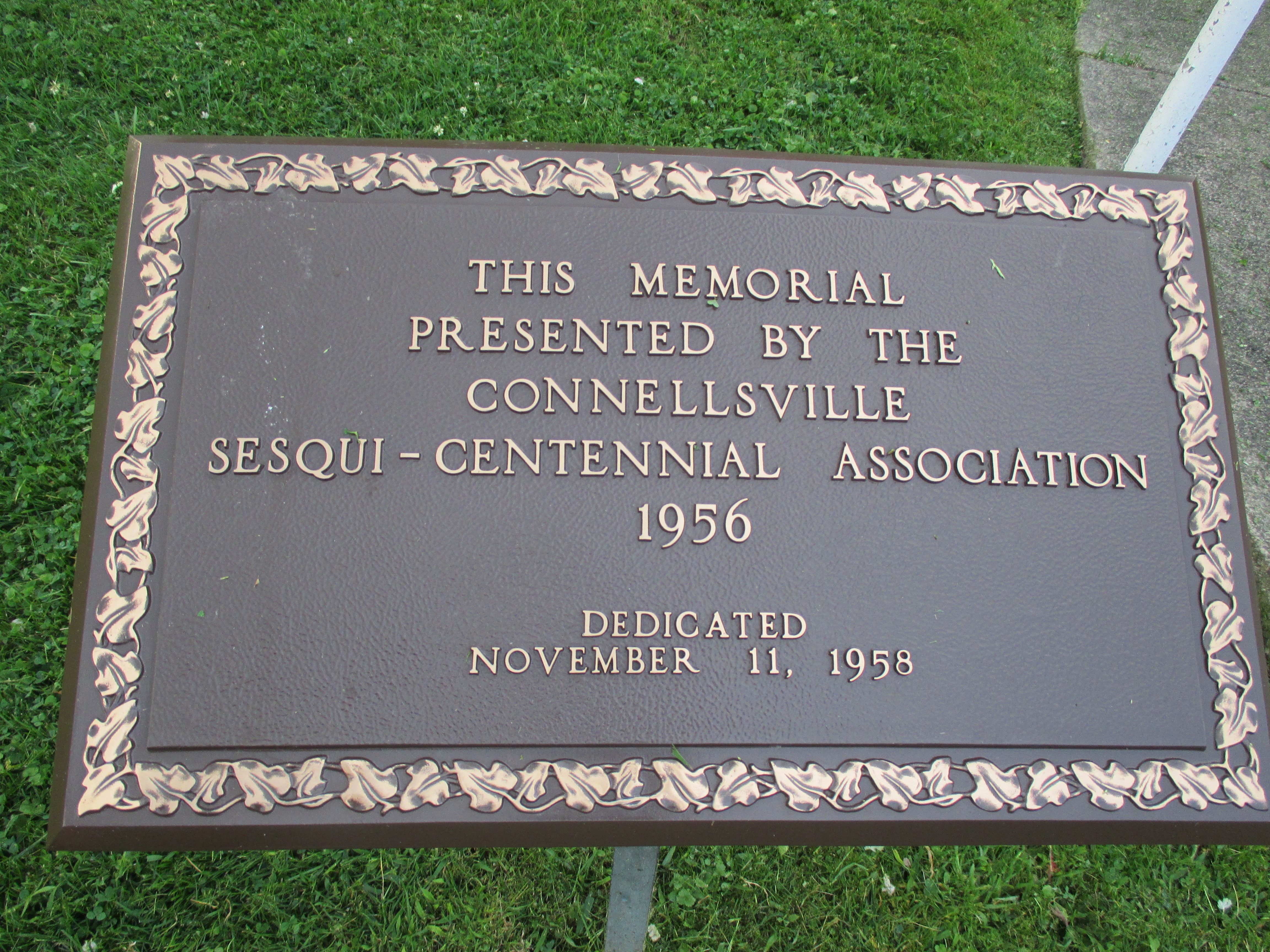 Connellsville War Memorial Marker Dedication