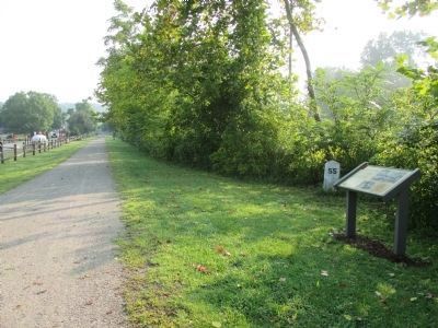 Connellsville Coke Marker and RR Milepost 55 image. Click for full size.
