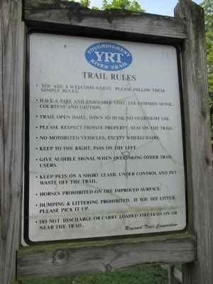 Connellsville Coke Marker - Trail Rules image. Click for full size.