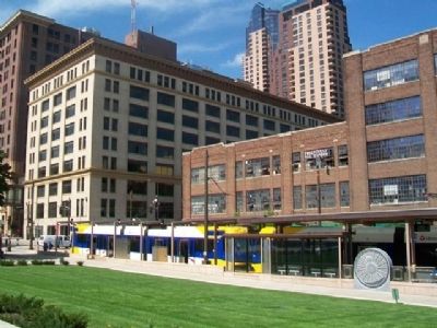 Union Depot Station on MetroTransit Light Rail GREEN Line image. Click for full size.