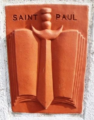 History of Saint Paul Terra Cotta Panel image. Click for full size.