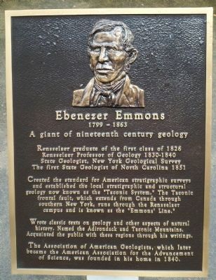 Ebenezer Emmons Marker. Click for full size. Ebenezer Emmons Marker image. Click for full size.