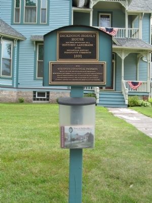 Dickinson-Hoesly House Marker. Click for full size. Dickinson-Hoesly House Marker image. Click for full size.