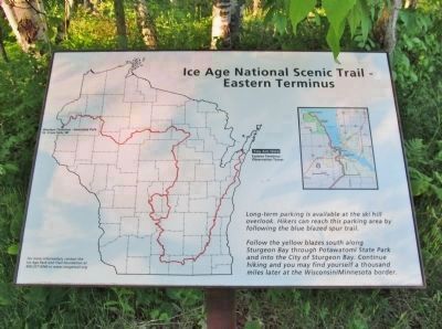 Ice Age National Scenic Trail Map image. Click for full size.