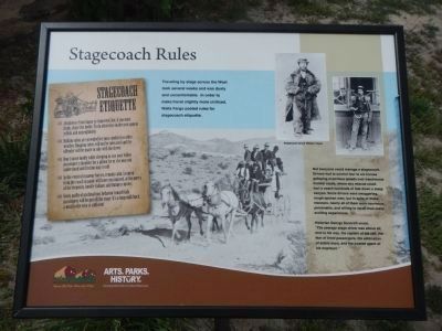 Stagecoach Rules Plaque image. Click for full size.