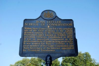 Ross Leffler School of Conservation Marker image. Click for full size.