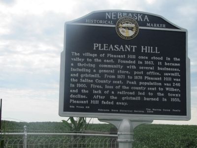 Pleasant Hill Marker. Click for full size. Pleasant Hill Marker image. Click for full size.