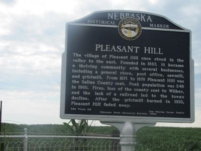 Pleasant Hill Marker image. Click for full size.
