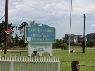 Chicamacomico Life-Saving Station Marker. Click for full size. Chicamacomico Life-Saving Station Marker image. Click for full size.