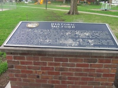 Historic Milford Marker image. Click for full size.