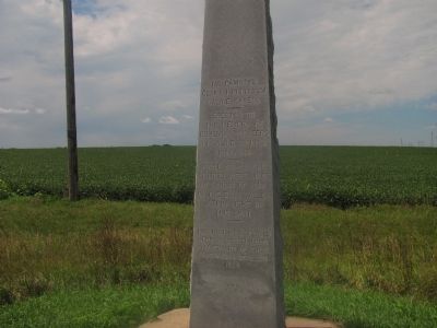 Erected to the memory of Bohemian pioneers in Saline County, Nebraska Marker image. Click for full size.