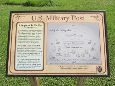 U.S. Military Post Marker image. Click for full size.