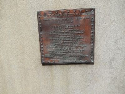 Dedicated to You, A Free Citizen in a Free Land Marker image. Click for full size.
