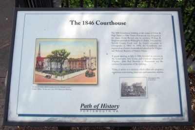 The 1846 Courthouse Marker. Click for full size. The 1846 Courthouse Marker image. Click for full size.