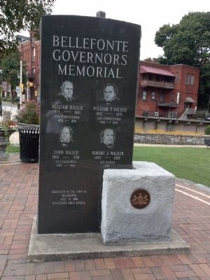 Bellefonte Governors Memorial Marker image. Click for full size.