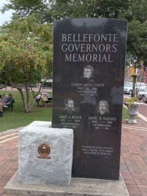 Bellefonte Governors Memorial Marker Side 2 image. Click for full size.