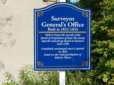 Surveyor General's Office Marker. Click for full size. Surveyor General's Office Marker image. Click for full size.