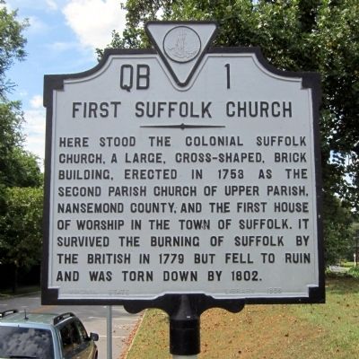 First Suffolk Church Marker. Click for full size. First Suffolk Church Marker image. Click for full size.