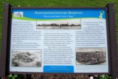 Ninteenth-Century Hampton Marker. Click for full size. Ninteenth-Century Hampton Marker image. Click for full size.
