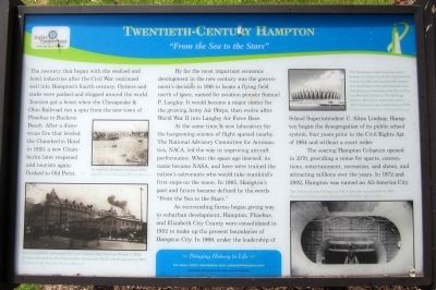 Twentieth-Century Hampton Marker. Click for full size. Twentieth-Century Hampton Marker image. Click for full size.