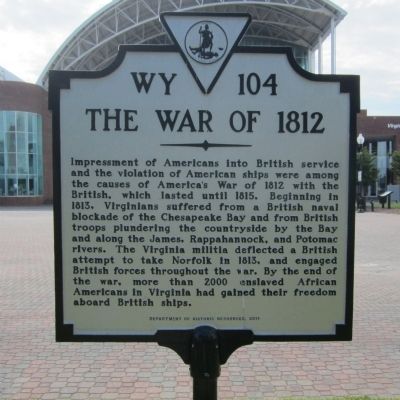 The War of 1812 Marker. Click for full size. The War of 1812 Marker image. Click for full size.