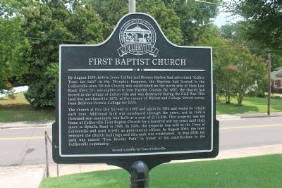 FIRST BAPTIST CHURCH Marker image. Click for full size.