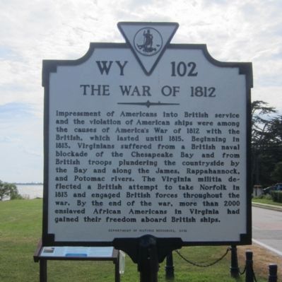 The War of 1812 Marker image. Click for full size.