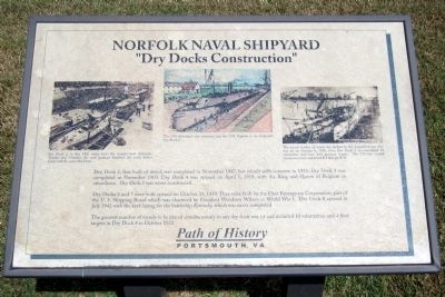 Norfolk Naval Shipyard Marker. Click for full size. Norfolk Naval Shipyard Marker image. Click for full size.