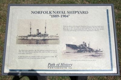Norfolk Naval Shipyard Marker. Click for full size. Norfolk Naval Shipyard Marker image. Click for full size.