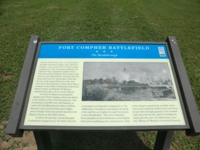 Fort Compher Battlefield Marker image. Click for full size.