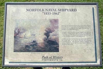 Norfolk Naval Shipyard Marker. Click for full size. Norfolk Naval Shipyard Marker image. Click for full size.